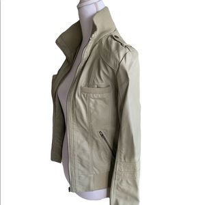 $5 Faux Leather Bomber Jacket